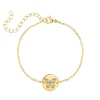 Finaste Birth month butterfly armband goudkleurig Online