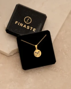 Finaste Birth month butterfly ketting goudkleurig Hot