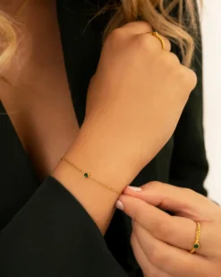 Finaste Birthstone Armband Goudkleurig Fashion