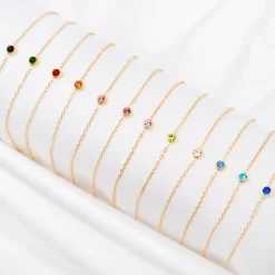 Finaste Birthstone Armband Goudkleurig Fashion