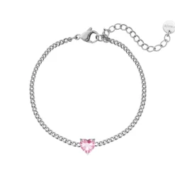 Finaste Birthstone heart armband Discount