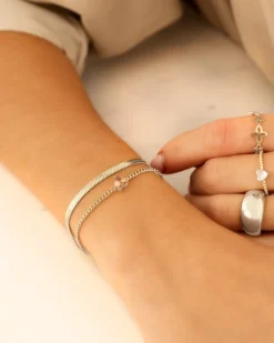 Finaste Birthstone heart armband Discount