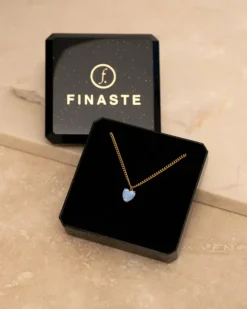 Finaste Birthstone heart ketting goldplated Online