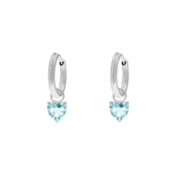 Finaste Birthstone heart oorbellen Discount