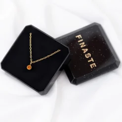 Finaste Birthstone Ketting Goudkleurig Outlet