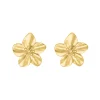 Finaste Bloem oorbellen goudkleurig Outlet