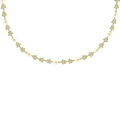 Finaste Bloemetjes ketting trendkleuren goudkleurig Discount