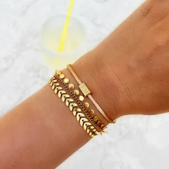 Finaste Boho Armband Little Coins Verguld Sale