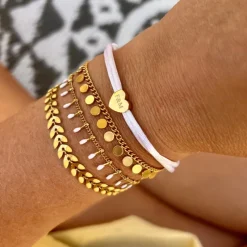 Finaste Boho Armband Little Coins Verguld Sale