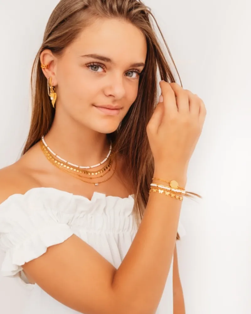 Finaste Boho Ketting Little Coins Verguld Online