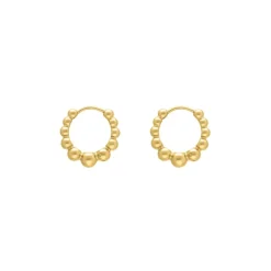 Finaste Boho oorringetjes dots goudkleurig Fashion
