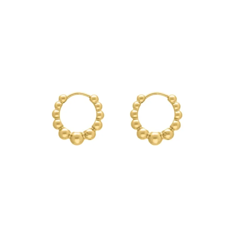 Finaste Boho oorringetjes dots goudkleurig Fashion