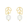 Finaste Boho pearl oorbellen goudkleurig Best