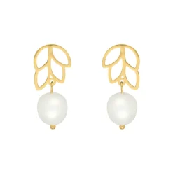 Finaste Boho pearl oorbellen goudkleurig Best