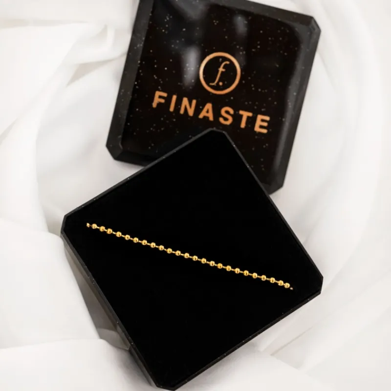 Finaste Bolletjes armband minimalistisch goudkleurig Outlet