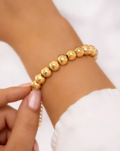 Finaste Bolletjes armband statement goudkleurig New