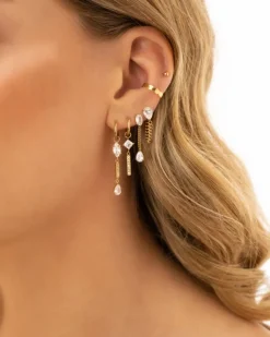 Finaste Bolletjes ear cuff goud kleurig Hot