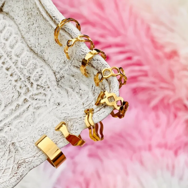 Finaste Bolletjes ear cuff goud kleurig Hot