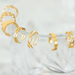 Finaste Bolletjes ear cuff goud kleurig Hot