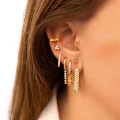 Finaste Bolletjes ear cuff goud kleurig Hot
