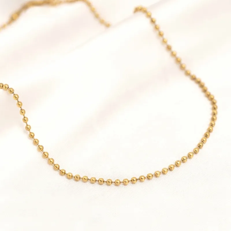Finaste Bolletjes Ketting Goudkleurig Discount