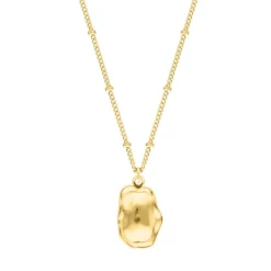 Finaste Bolletjes ketting met hanger goudkleurig Clearance