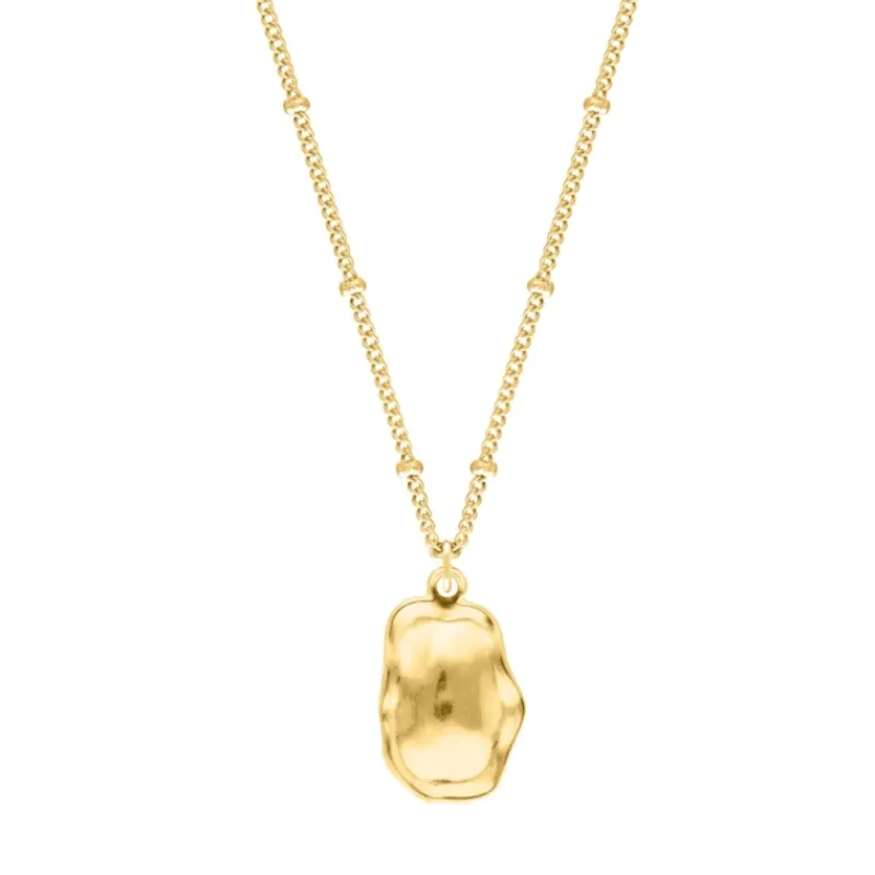 Finaste Bolletjes ketting met hanger goudkleurig Clearance