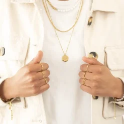 Finaste Bolletjes ring gold plated Online