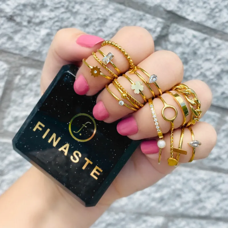Finaste Bolletjes ring gold plated Online