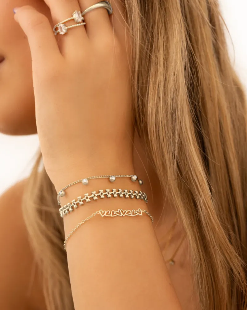 Finaste Bracelet open hearts Clearance