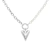 Finaste Chain & pearl ketting met hartje Sale