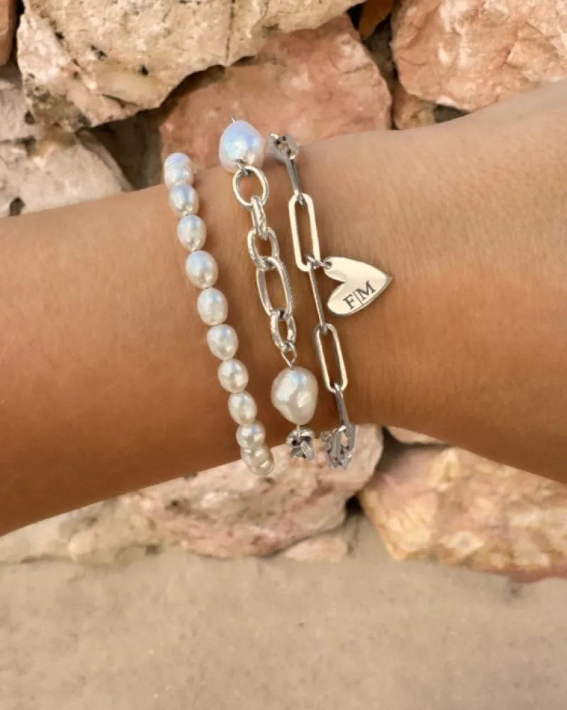 Finaste Chain and pearl bracelet Outlet