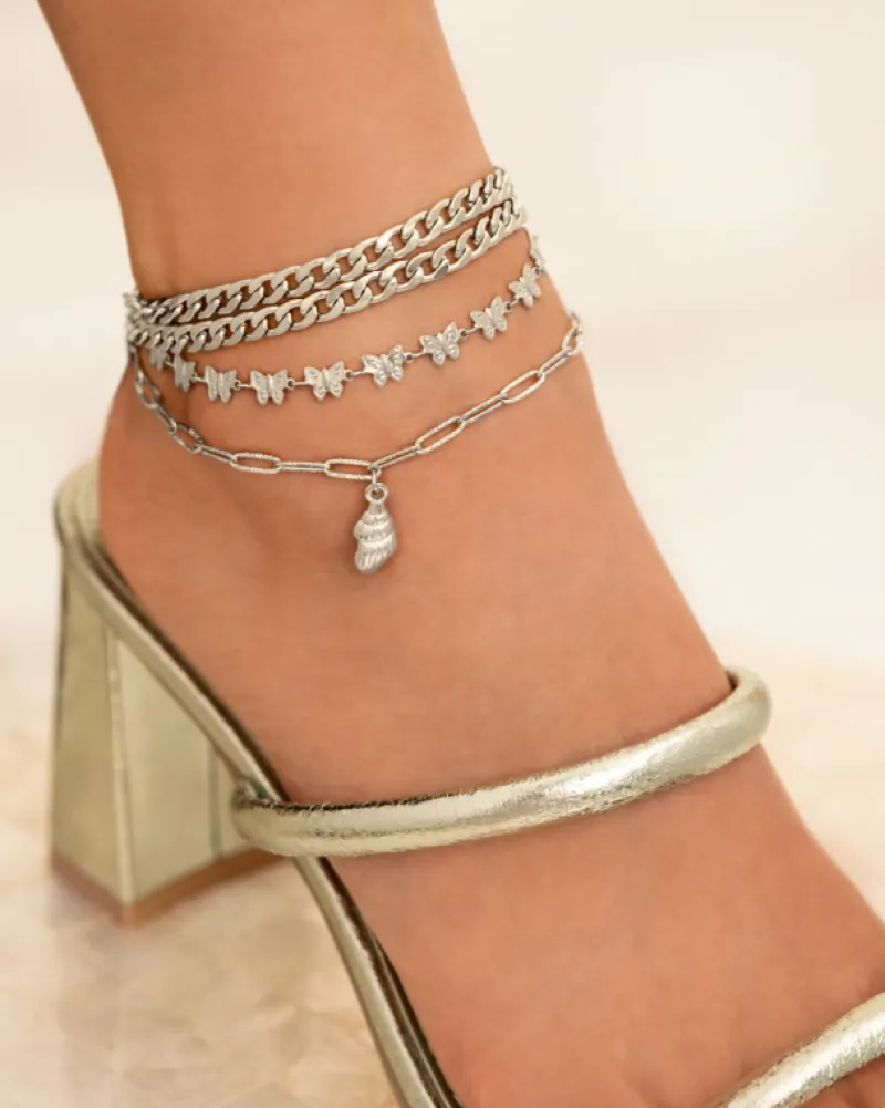 Finaste Chain anklet cute shell Online