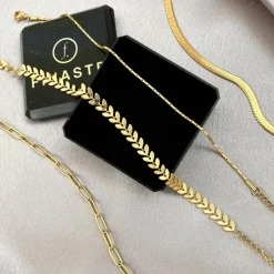 Finaste Chain enkelbandje goud kleurig Best