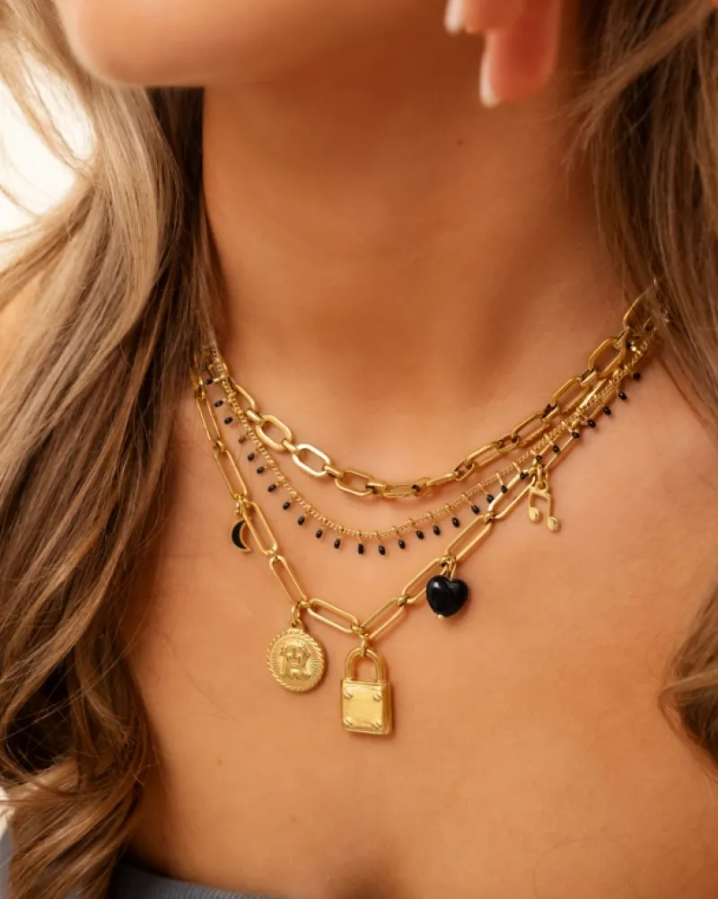 Finaste Chain lover necklace goldplated Outlet