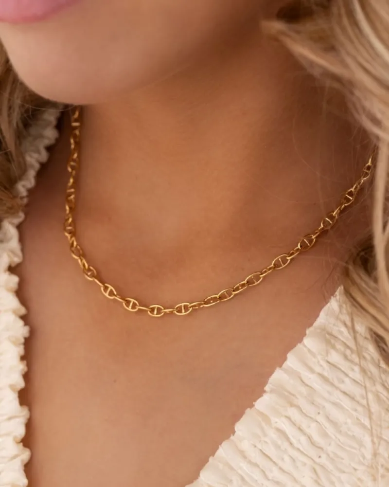 Finaste Chain necklace eyecatcher mini goudkleurig New