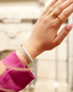 Finaste Chain ring goud kleurig Outlet