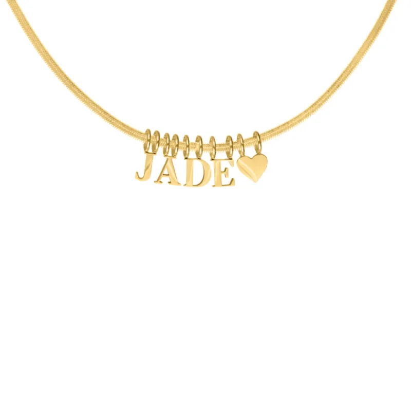 Finaste Choose your initials ketting goudkleurig Fashion