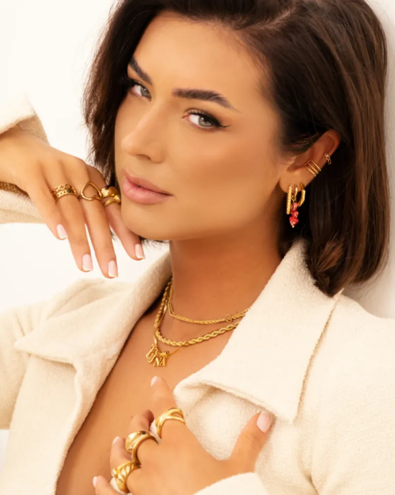 Finaste Choose your initials ketting goudkleurig Fashion