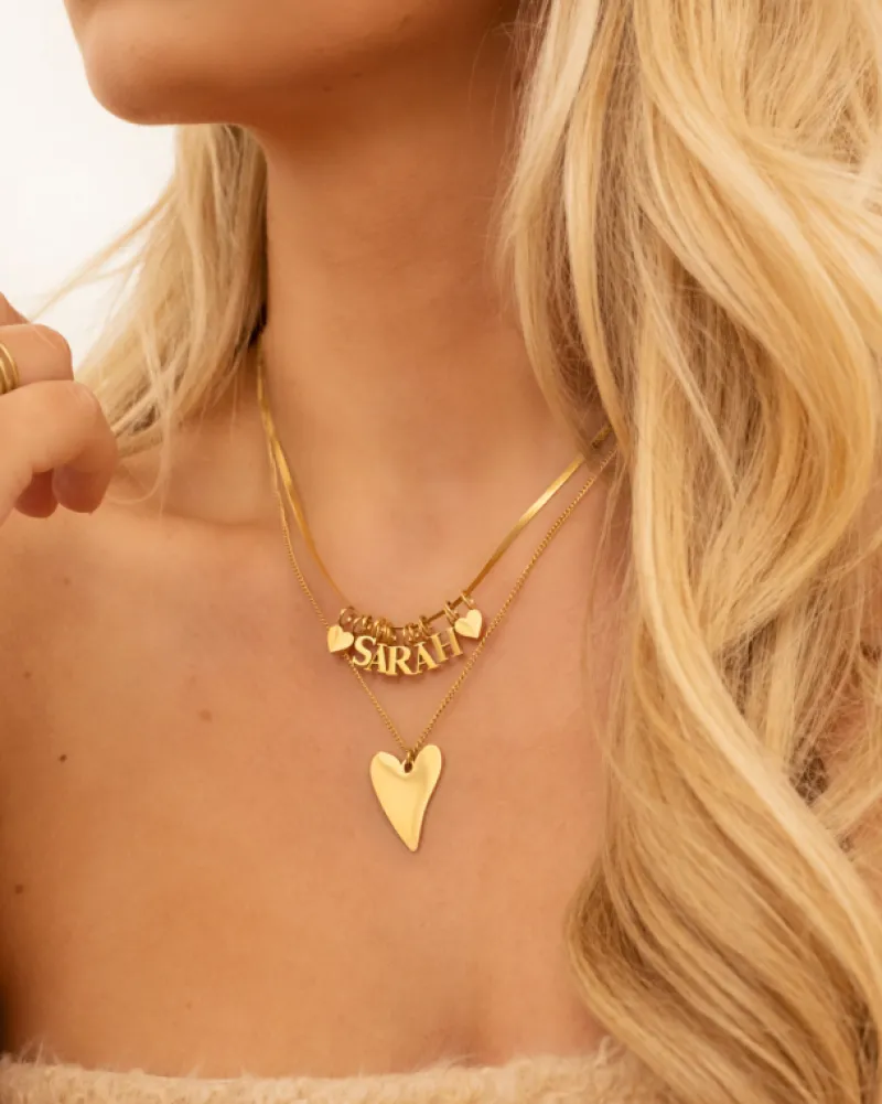 Finaste Choose your initials ketting goudkleurig Fashion