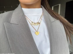 Finaste Choose your initials ketting goudkleurig Fashion