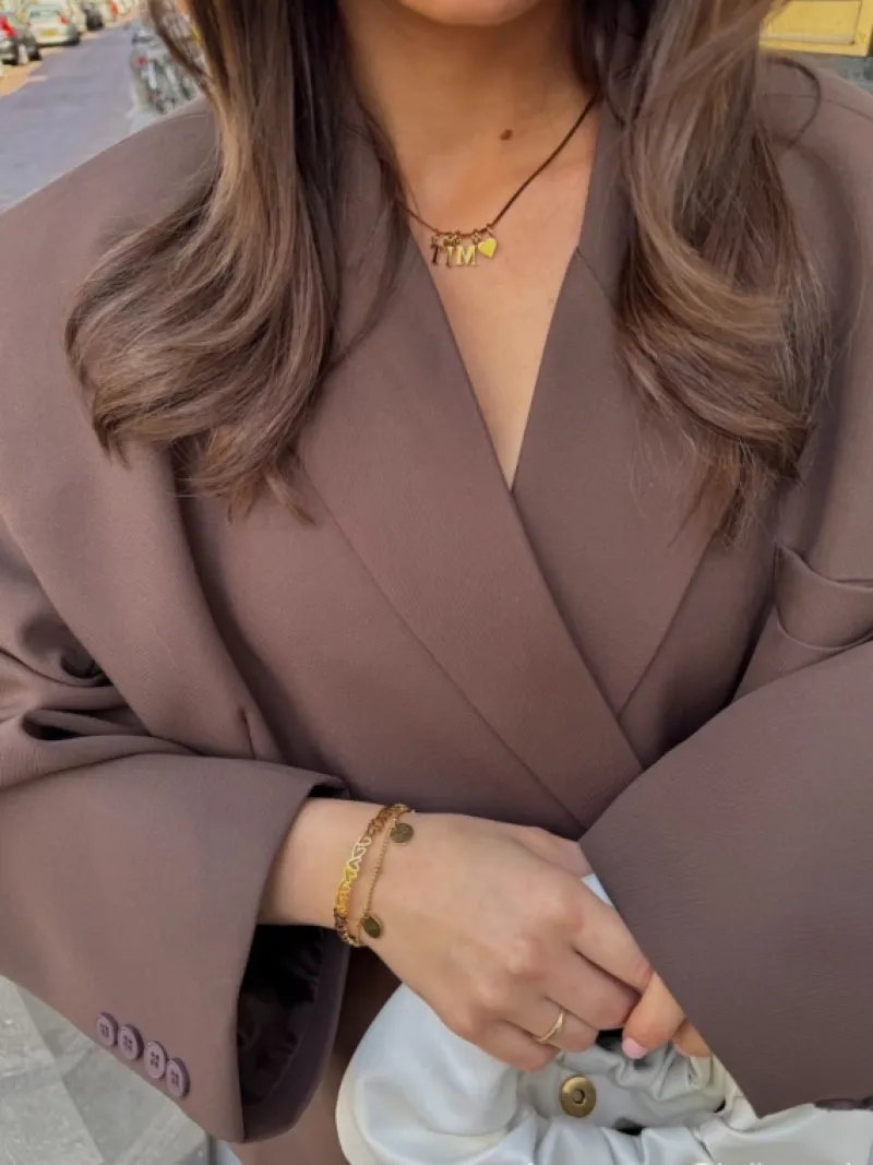 Finaste Choose your initials ketting goudkleurig Fashion