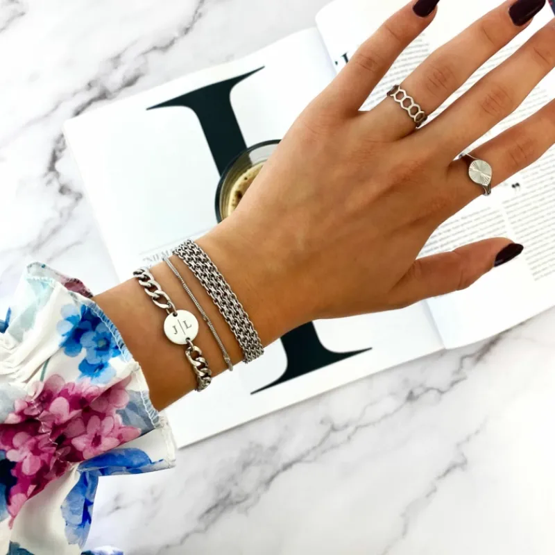 Finaste Chunky initial armparty Discount