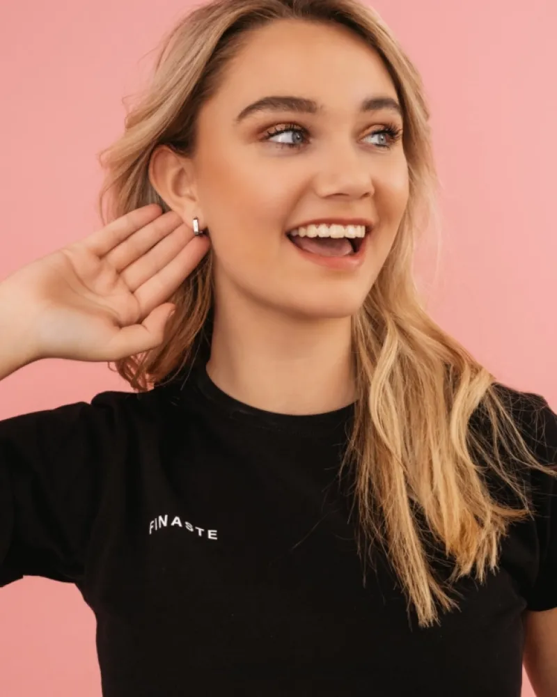 Finaste Chunky mini hoops Clearance