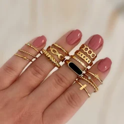 Finaste Chunky musthave ring kleur goud Sale