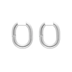 Finaste Chunky oval hoop earrings Fashion
