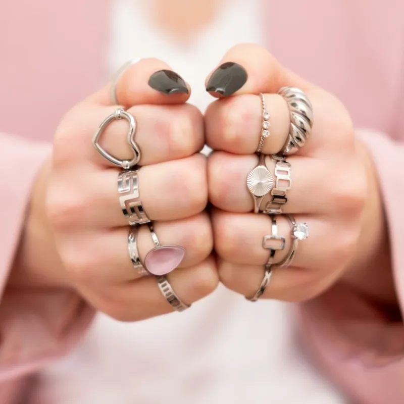 Finaste Chunky ring croissant Sale