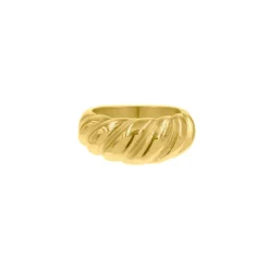 Finaste Chunky ring croissant goud kleurig New