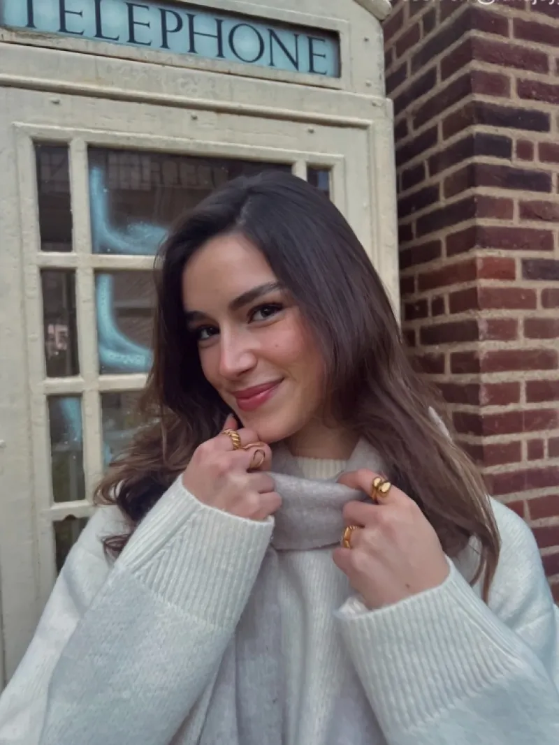 Finaste Chunky ring croissant goud kleurig New