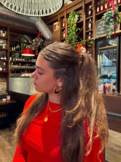 Finaste Chunky statement hoops goud kleurig Online